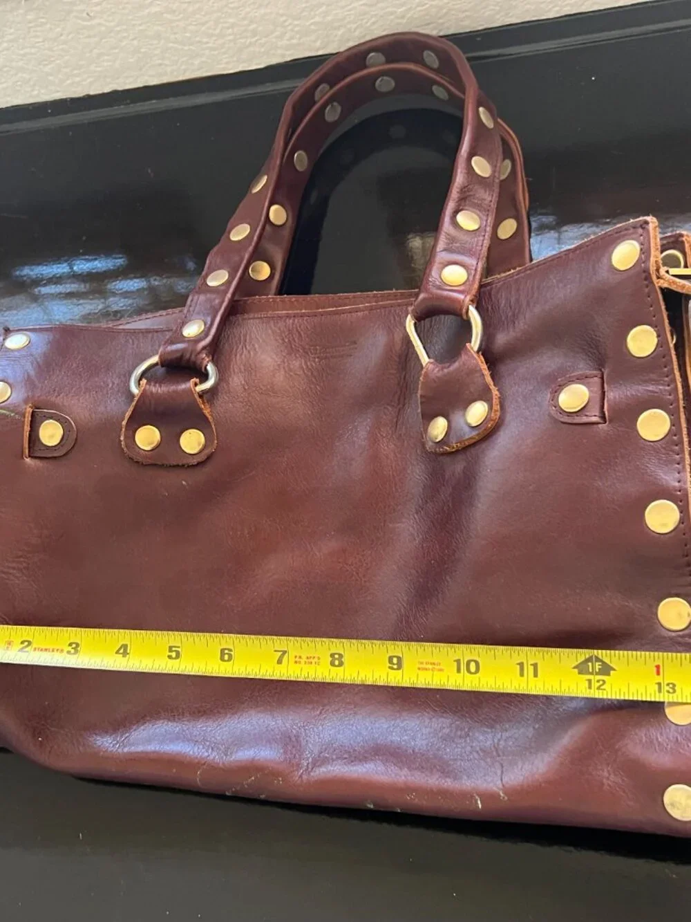 Rare Retired HAMMITT LA Leather Studded Tote